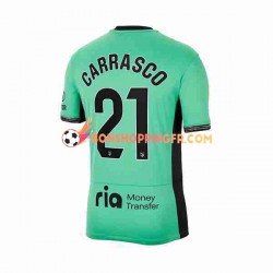 Maillot 3ème Atlético Madrid Yannick Carrasco 21 2023-2024 Manches Courtes Homme