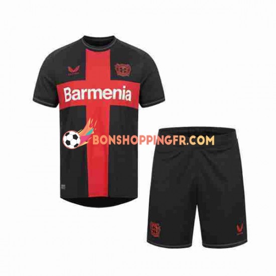 Maillot Domicile Bayer 04 Leverkusen 2023-2024 Manches Courtes Jeune Enfant(+shorts)