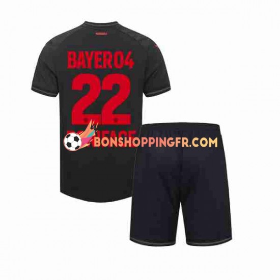 Maillot Domicile Bayer 04 Leverkusen Victor Boniface 22 2023-2024 Manches Courtes Jeune Enfant(+shorts)