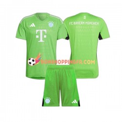 Maillot Extérieur Bayern Munich Gardien 2023-2024 Manches Courtes Jeune Enfant(+shorts)