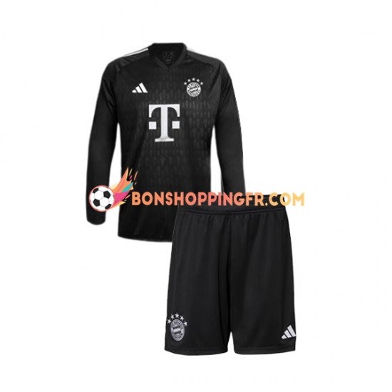 Maillot Domicile Bayern Munich Gardien 2023-2024 Manches Longues Jeune Enfant(+shorts)
