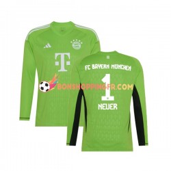 Maillot Extérieur Bayern Munich Gardien Manuel Neuer 1 2023-2024 Manches Longues Homme