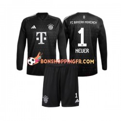 Maillot Domicile Bayern Munich Gardien Manuel Neuer 1 2023-2024 Manches Longues Jeune Enfant(+shorts)