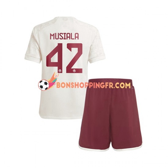 Maillot 3ème Bayern Munich Jamal Musiala 42 2023-2024 Manches Courtes Jeune Enfant(+shorts)
