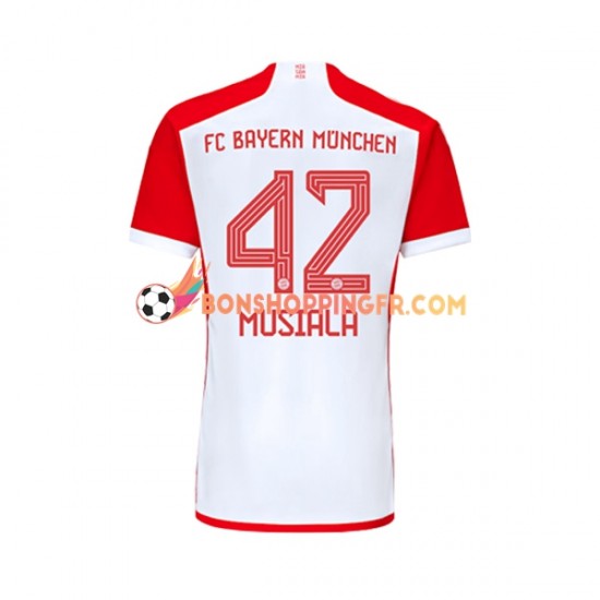 Maillot Domicile Bayern Munich Jamal Musiala 42 2023-2024 Manches Courtes Homme