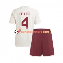 Maillot 3ème Bayern Munich Matthijs de Ligt 4 2023-2024 Manches Courtes Jeune Enfant(+shorts)