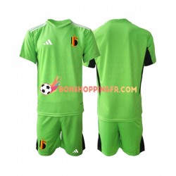Maillot Domicile Belgique Gardien 2022 Manches Courtes Jeune Enfant(+shorts)