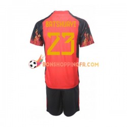 Maillot Domicile Belgique Michy Batshuayi 23 Coupe du Monde 2022 Manches Courtes Jeune Enfant(+shorts)
