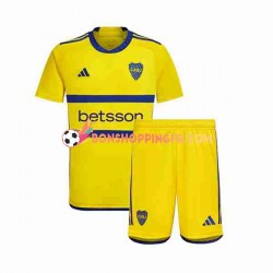 Maillot Extérieur Boca Juniors 2023-2024 Manches Courtes Jeune Enfant(+shorts)
