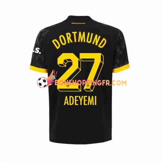 Maillot Extérieur Borussia Dortmund Karim Adeyemi 27 2023-2024 Manches Courtes Homme