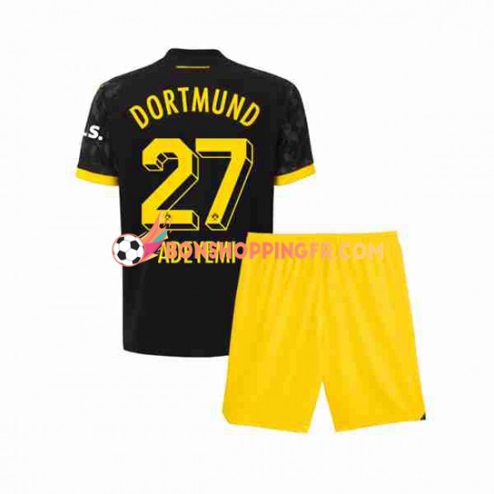 Maillot Extérieur Borussia Dortmund Karim Adeyemi 27 2023-2024 Manches Courtes Jeune Enfant(+shorts)