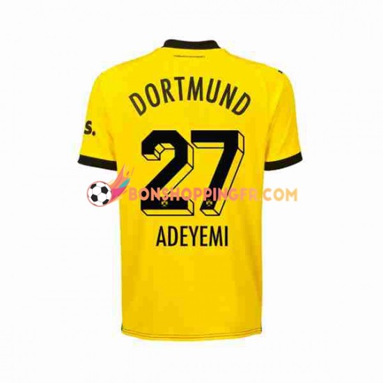 Maillot Domicile Borussia Dortmund Karim Adeyemi 27 2023-2024 Manches Courtes Homme