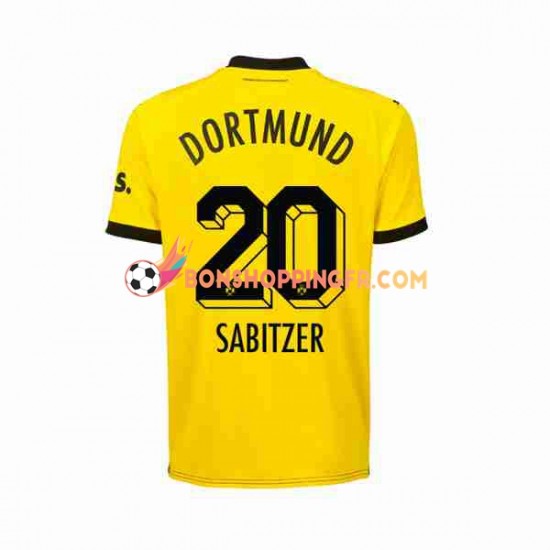 Maillot Domicile Borussia Dortmund Marcel Sabitzer 20 2023-2024 Manches Courtes Homme