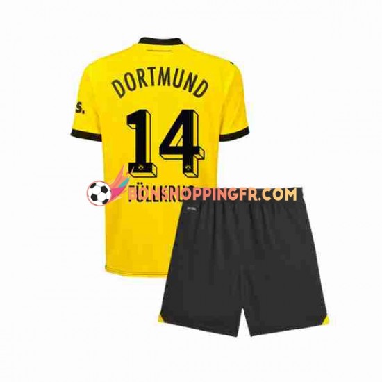 Maillot Domicile Borussia Dortmund Niclas Fullkrug 14 2023-2024 Manches Courtes Jeune Enfant(+shorts)