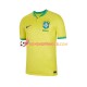 Maillot Domicile Brésil Coupe du Monde 2022 Manches Courtes Homme