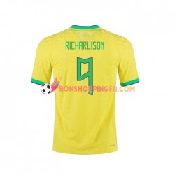 Maillot Domicile Brésil RICHARLISON 9 2022 Manches Courtes Homme