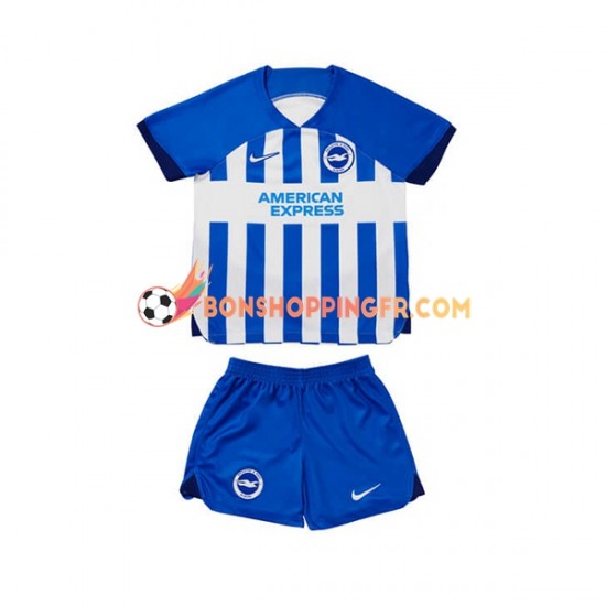 Maillot Domicile Brighton Hove Albion 2023-2024 Manches Courtes Jeune Enfant(+shorts)