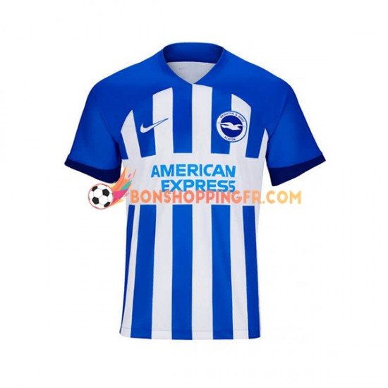 Maillot Domicile Brighton Hove Albion 2023-2024 Manches Courtes Homme