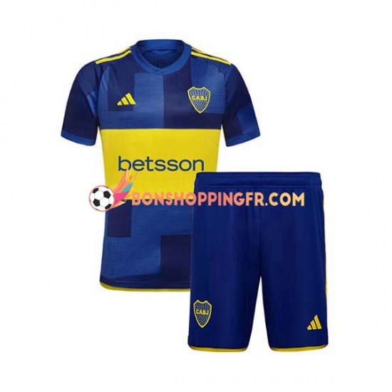 Maillot Domicile CA Boca Juniors 2023-2024 Manches Courtes Jeune Enfant(+shorts)