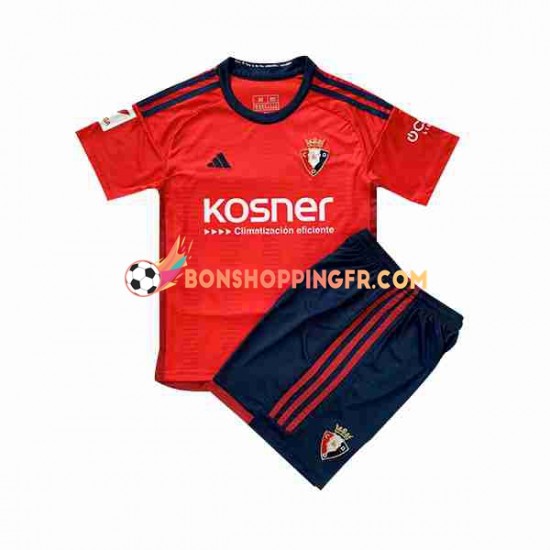 Maillot Domicile CA Osasuna 2023-2024 Manches Courtes Jeune Enfant(+shorts)