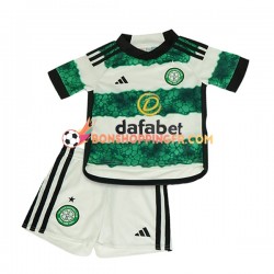 Maillot Domicile Celtic 2023-2024 Manches Courtes Jeune Enfant(+shorts)