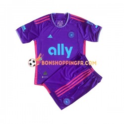 Maillot Extérieur Charlotte FC 2023 Manches Courtes Jeune Enfant(+shorts)
