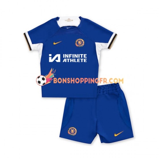Maillot Domicile Chelsea 2023-2024 Manches Courtes Jeune Enfant(+shorts)