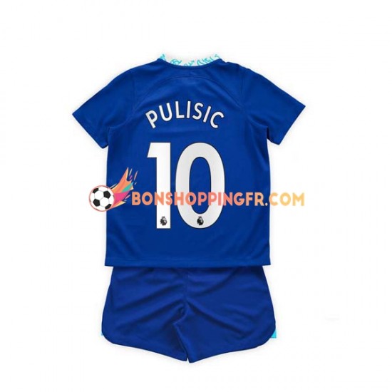 Maillot Domicile Chelsea Christian Pulisic 10 2022-2023 Manches Courtes Jeune Enfant(+shorts)