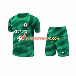 Maillot 3ème Chelsea Gardien 2023-2024 Manches Courtes Jeune Enfant(+shorts)