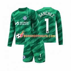 Maillot 3ème Chelsea Gardien Robert Sanchez 1 2023-2024 Manches Longues Jeune Enfant(+shorts)