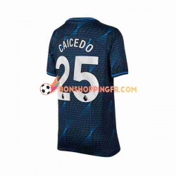 Maillot Extérieur Chelsea Moises Caicedo 25 2023-2024 Manches Courtes Homme