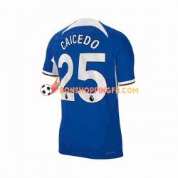 Maillot Domicile Chelsea Moises Caicedo 25 2023-2024 Manches Courtes Homme