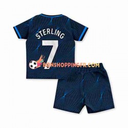 Maillot Extérieur Chelsea Raheem Sterling 7 2023-2024 Manches Courtes Jeune Enfant(+shorts)