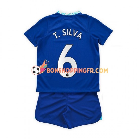 Maillot Domicile Chelsea T. Silva 6 2022-2023 Manches Courtes Jeune Enfant(+shorts)