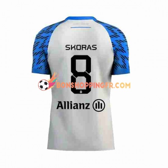 Maillot Extérieur Club Brugge Michal Skoras 8 2023-2024 Manches Courtes Homme