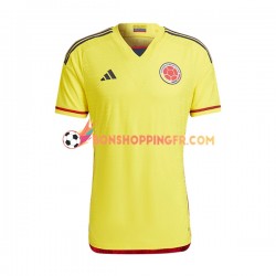 Maillot Domicile Colombie 2022-2023 Manches Courtes Homme