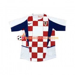 Maillot Domicile Croatie 2002 Manches Courtes Homme