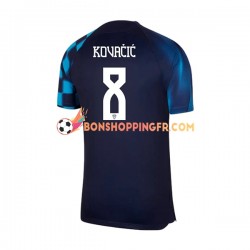 Maillot Extérieur Croatie Kovacic 8 Coupe du Monde 2022 Manches Courtes Homme
