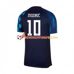 Maillot Extérieur Croatie Modric 10 Coupe du Monde 2022 Manches Courtes Homme