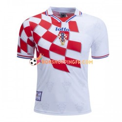 Maillot Rétro Domicile Croatie 1998 Manches Courtes Homme
