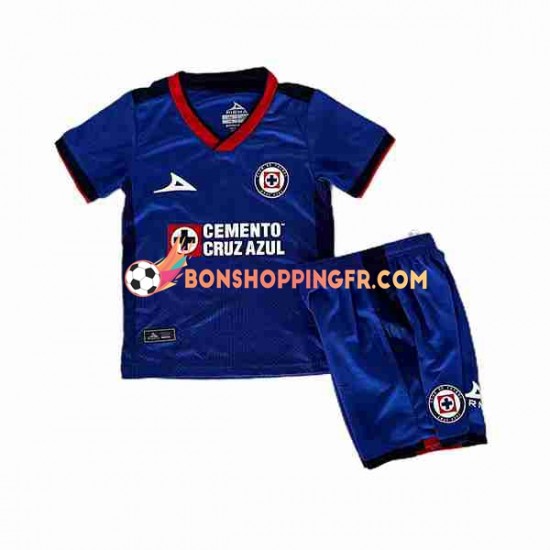 Maillot Domicile Cruz Azul 2023-2024 Manches Courtes Jeune Enfant(+shorts)