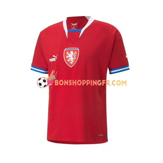 Maillot Domicile Tchéquie 2022 Manches Courtes Homme