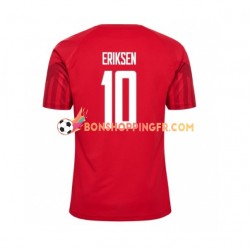 Maillot Domicile Danemark Christian Eriksen 10 Coupe du Monde 2022 Manches Courtes Homme