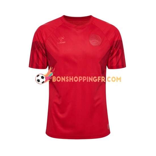 Maillot Domicile Danemark Coupe du Monde 2022 Manches Courtes Homme