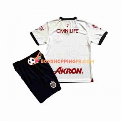 Maillot Extérieur Deportivo Guadalajara 2023-2024 Manches Courtes Jeune Enfant(+shorts)