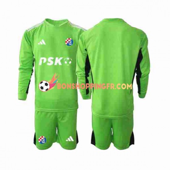 Maillot Domicile Dinamo Zagreb Gardien 2023-2024 Manches Longues Jeune Enfant(+shorts)