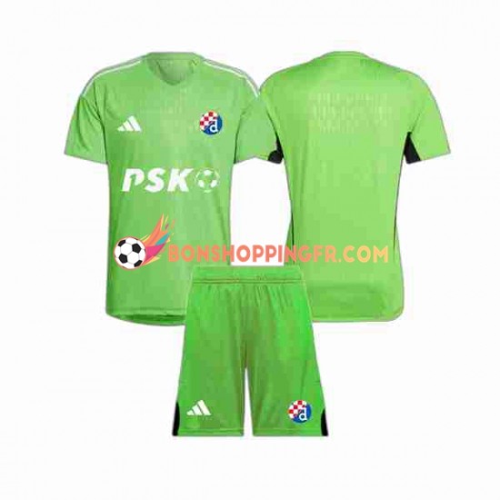 Maillot Domicile Dinamo Zagreb Gardien 2023-2024 Manches Courtes Jeune Enfant(+shorts)