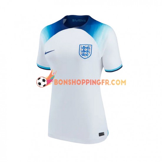 Maillot Domicile Angleterre Coupe du Monde 2022 Manches Courtes Femme