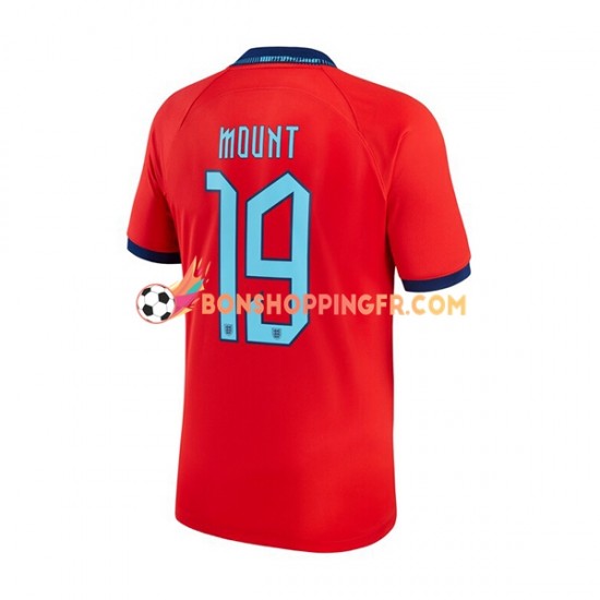 Maillot Extérieur Angleterre Mount 19 Coupe du Monde 2022 Manches Courtes Homme