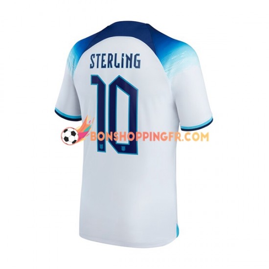 Maillot Domicile Angleterre Sterling 10 Coupe du Monde 2022 Manches Courtes Homme